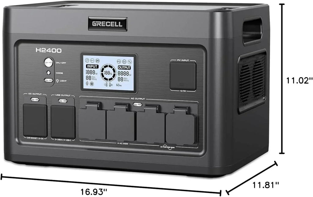 Portable Power Station 300W (Peak 600W) 230.88Wh Solar Generator 60W USB-C PD Output wourant