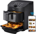 Dual Basket Air Fryer Oven 11 Quart 8 in 1 Functions Clear Window Smart Sync Finish Works wourant