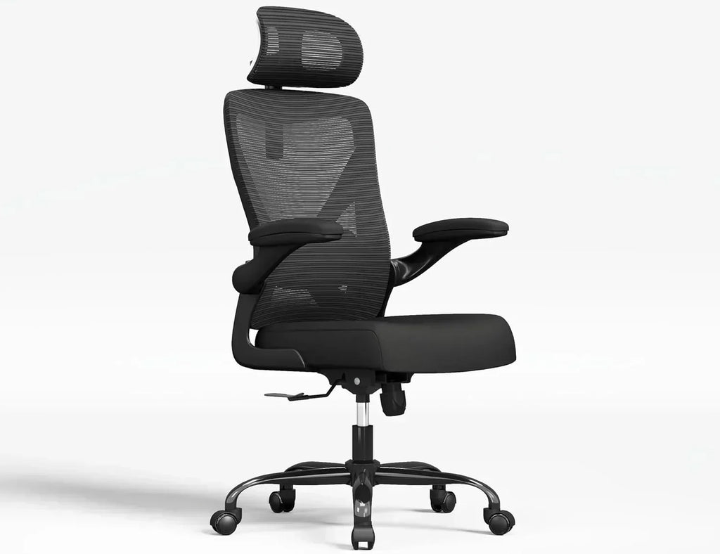 Office computer desk and chair gaming chair with lumbar support and headrest wourant