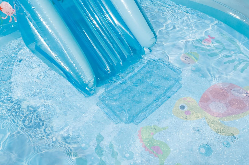 Intex 96" x 78" x 28" Inflatable Jungle Adventure Play Center Spray Kiddie Pool Water Slide wourant