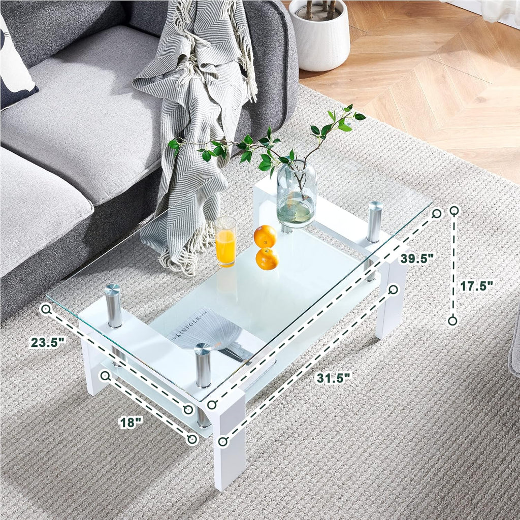 Living Room Rectangle Coffee Table Tea Table Suitable for Waiting Room Modern Side Coffee Table wourant