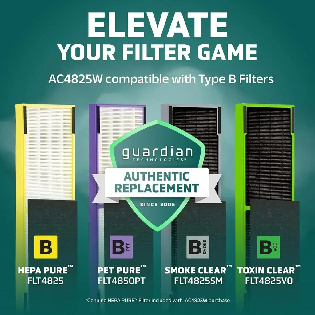 Home air purifier with HEPA pure filter wourant