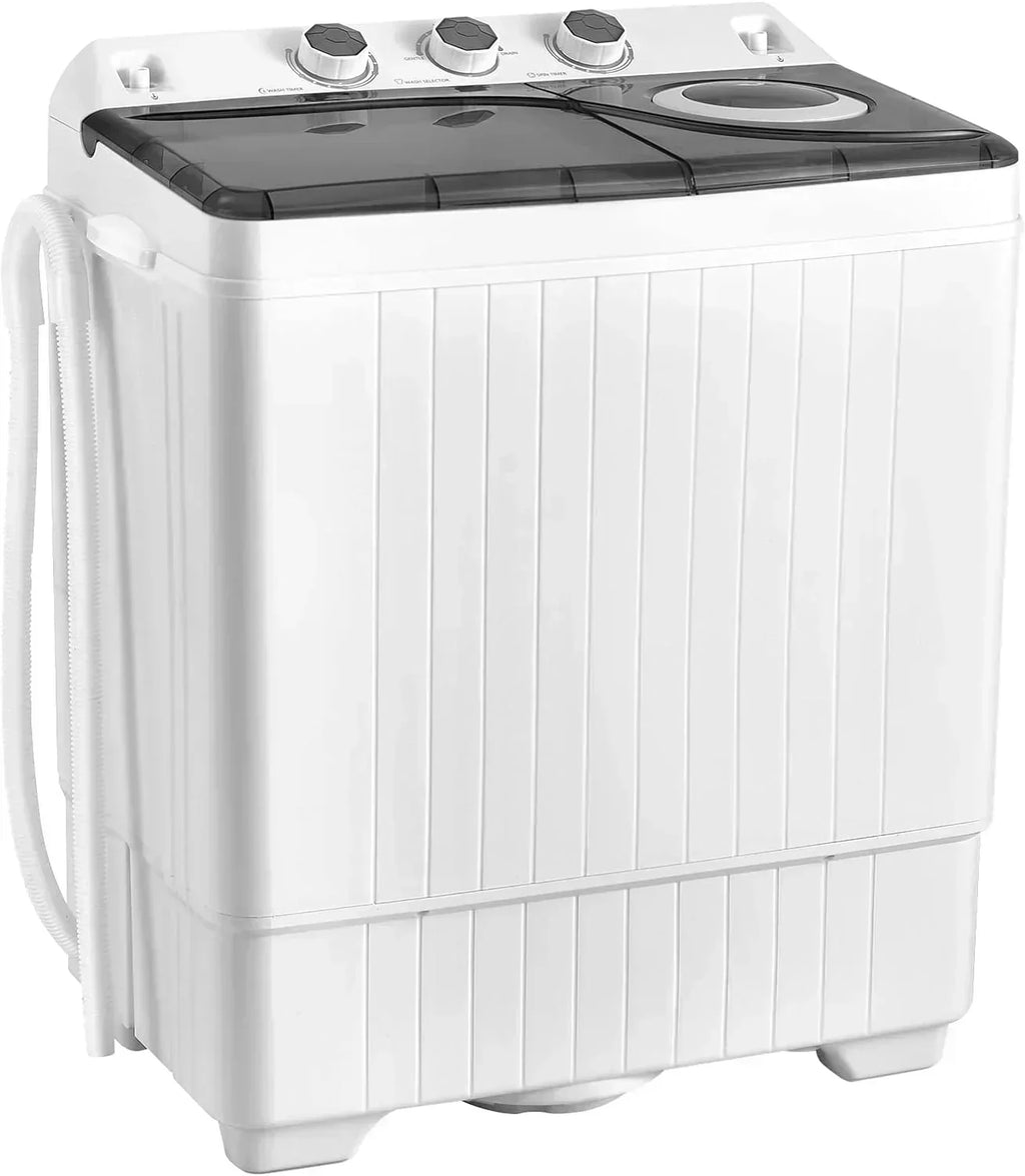 COSTWAY Double Tub 26 lb Capacity Laundry 18 lb 8 lb Spin Combo Drain Pump Washing Machine wourant
