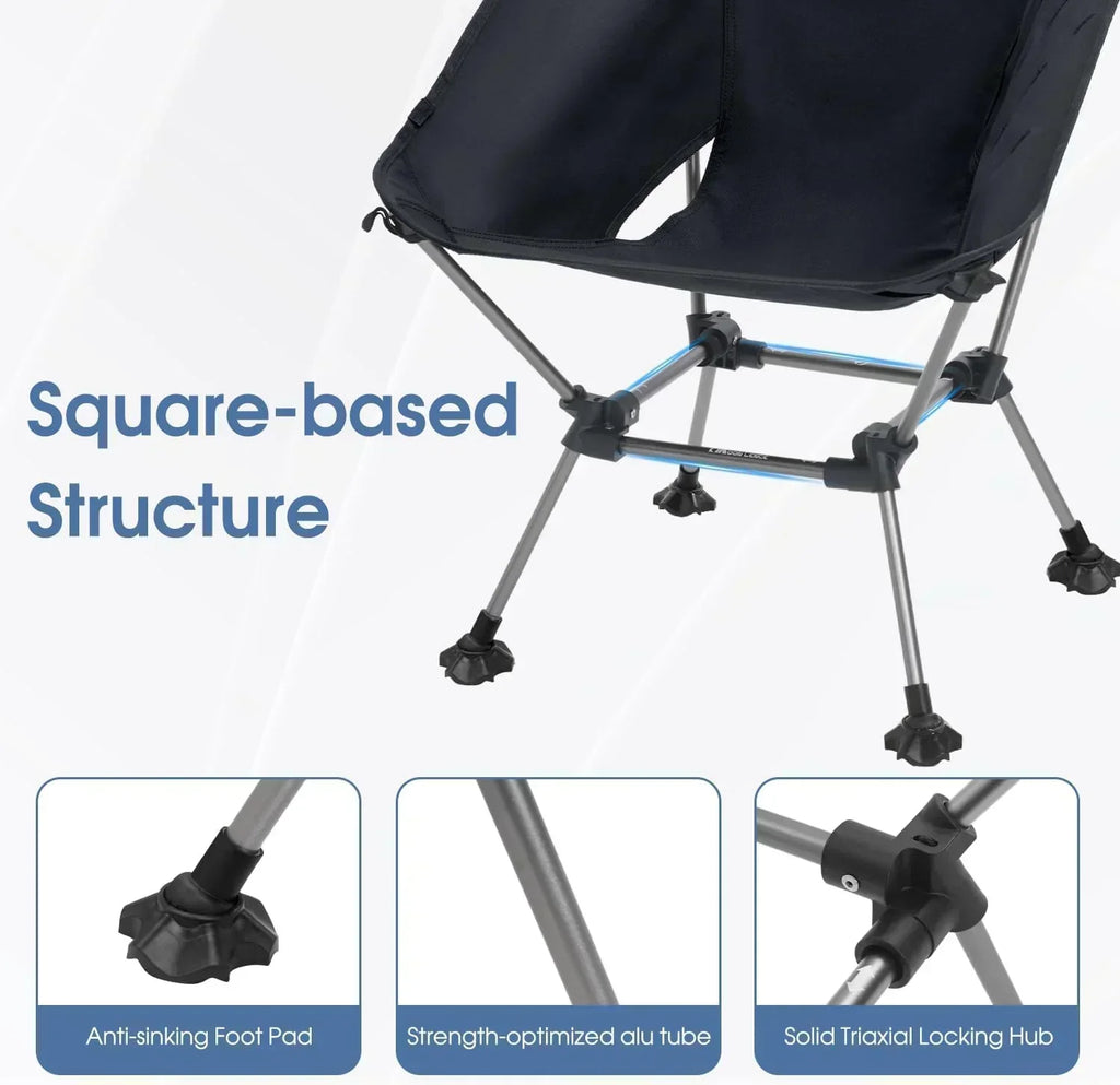 Portable Camping Chair Plus Folding Chair for Backpacking and Hiking wourant