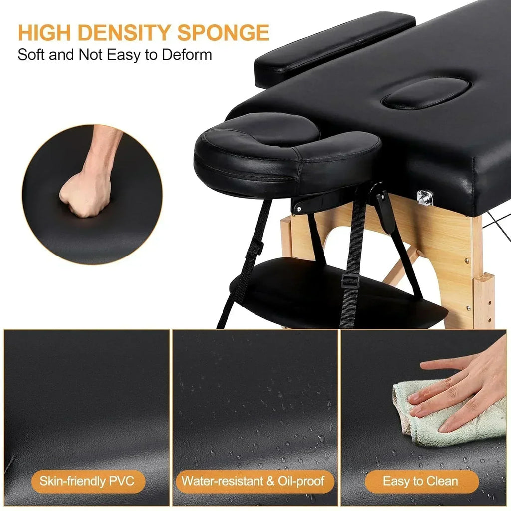 Yaheetech Massage Table Portable Lash Beds Spa Bed Massage Couch Foldable Spa Tables wourant