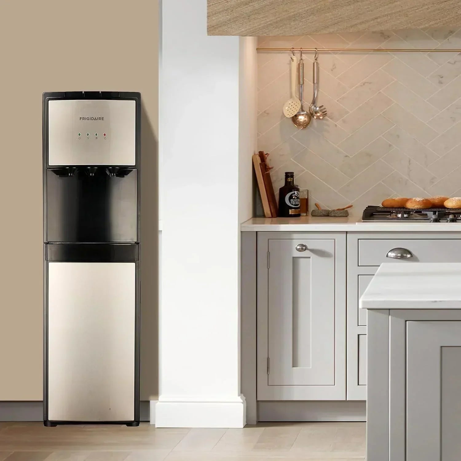 Frigidaire EFWC498 Top Loading Cooler Dispenser Hot & Cold Water Child Safety Lock Innovative Slim wourant
