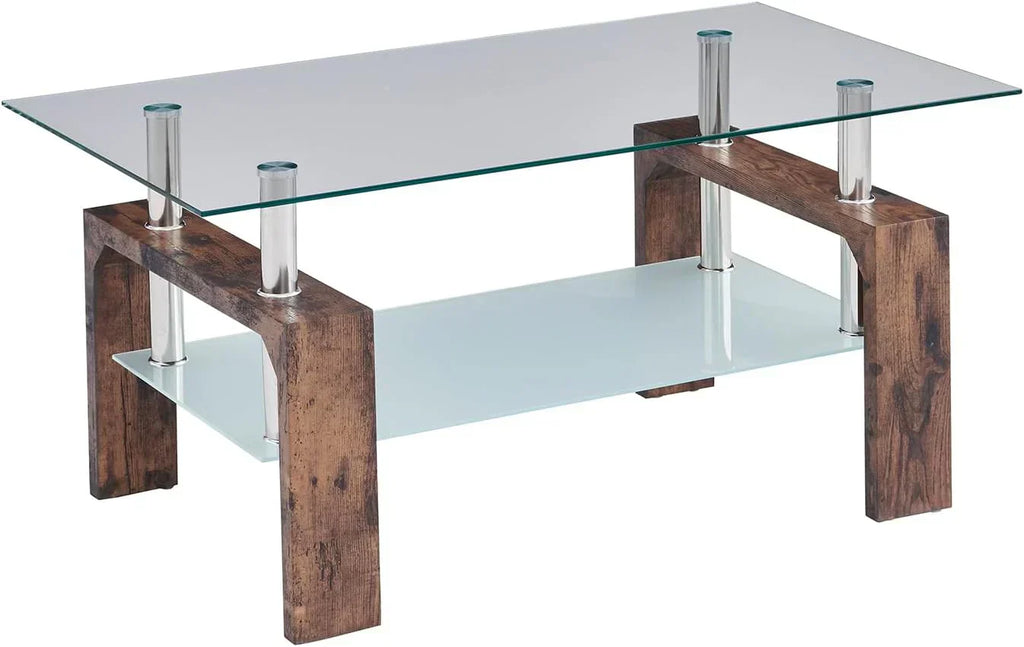 Living Room Rectangle Coffee Table Tea Table Suitable for Waiting Room Modern Side Coffee Table wourant