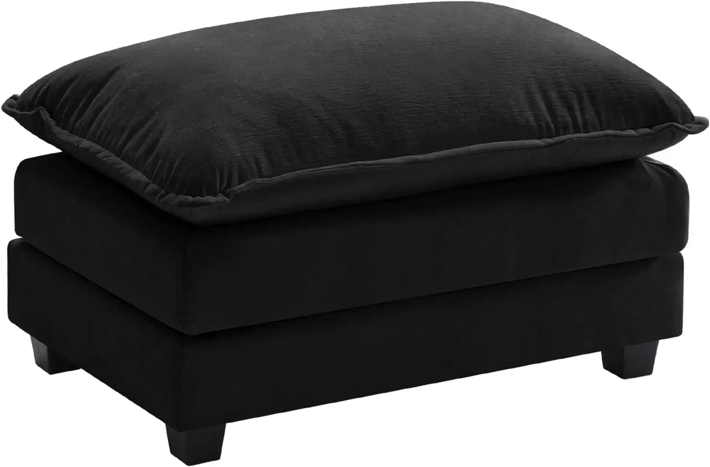 111.4 Inch L Shaped Modern Sofa Modular Cloud Sofa with Ottoman 4 Seater Chenille Deep Seat Sofa wourant