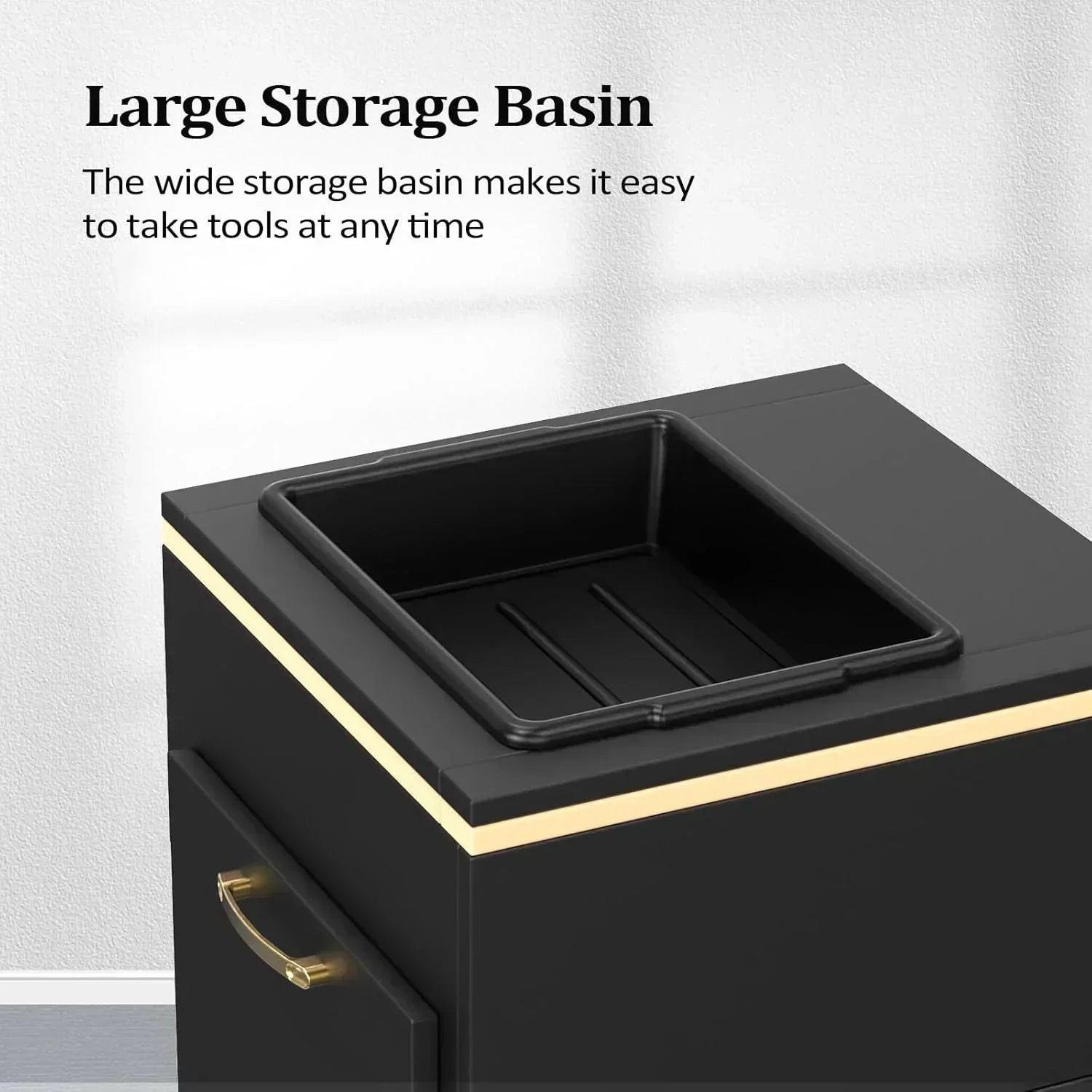 OmySalon Salon Storage Station Barber Stations Beauty Salon Spa Equipment with 3 Drawers wourant