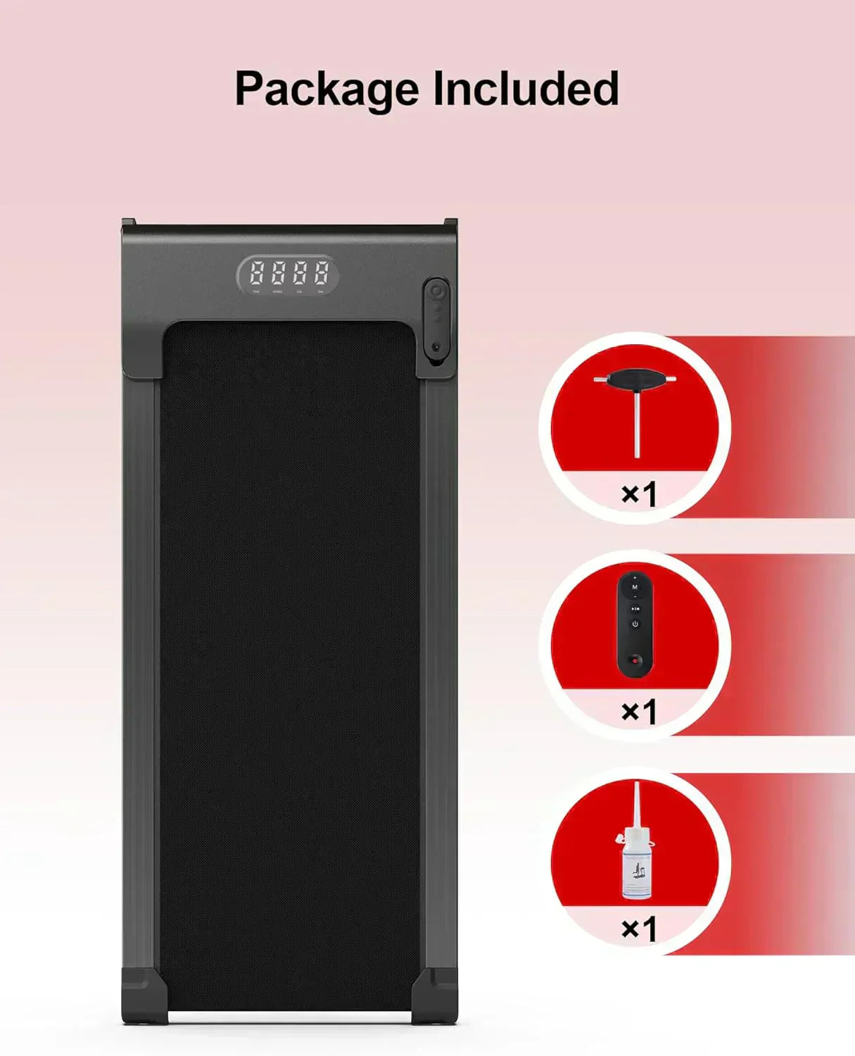 Lichico Walking Pad Under Desk Treadmill Ultra-Quiet Brushless Electric Jogging Treadmill wourant
