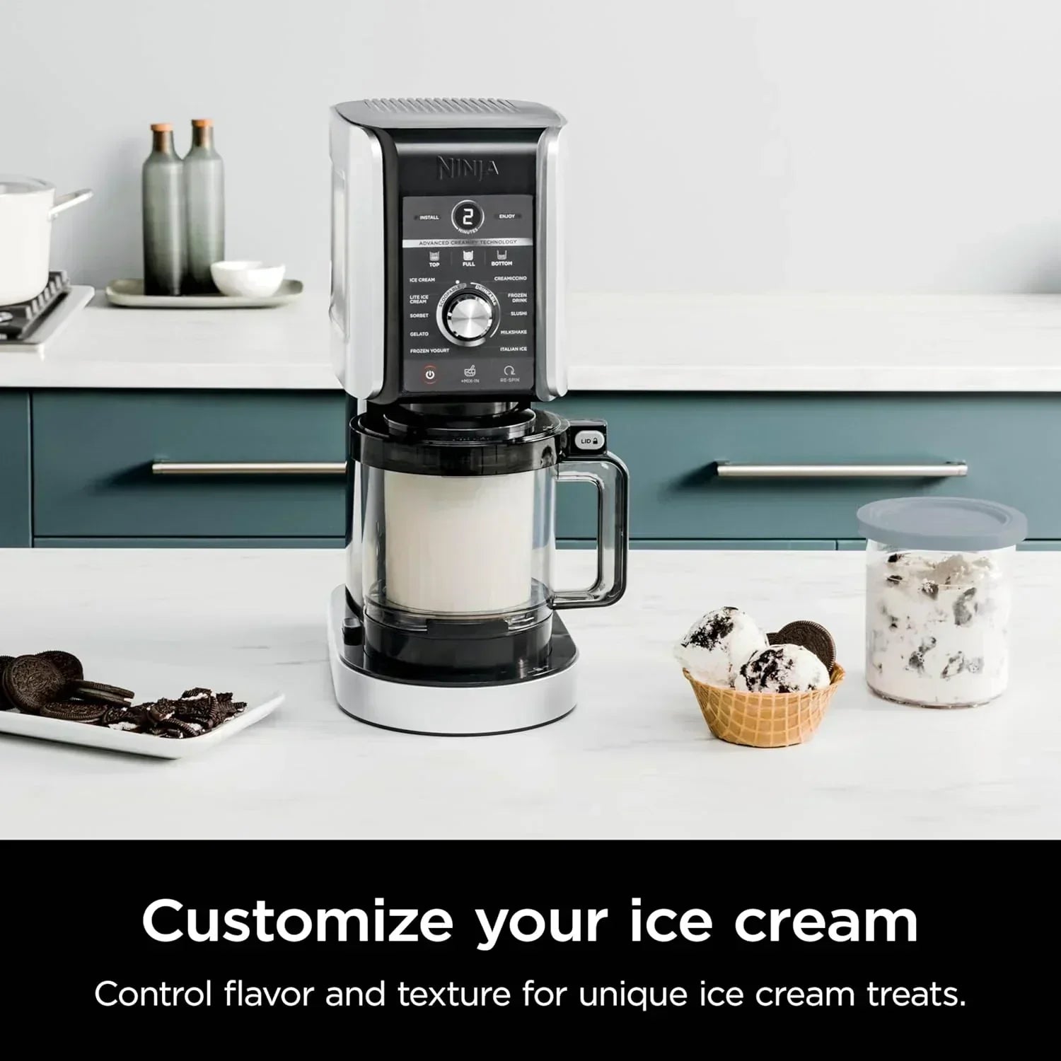 Ninja NC301 CREAMi Ice Cream Maker for Gelato Mix-ins Milkshakes Sorbet Smoothie Bowls More wourant