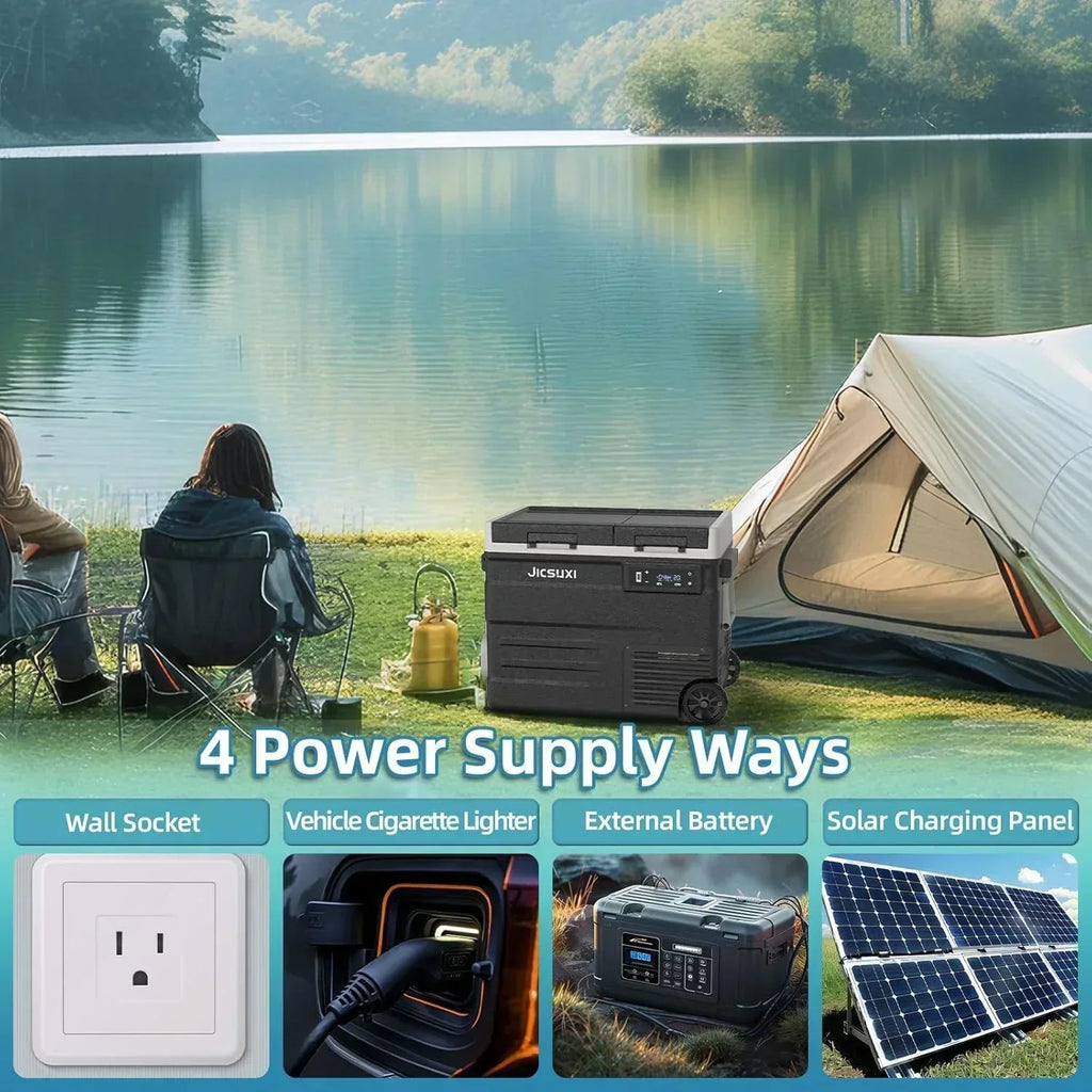 12V Car Refrigerator 17 Quart Portable Freezer 12 Car Fridge -4F~68F Compressor Electric Cooler wourant