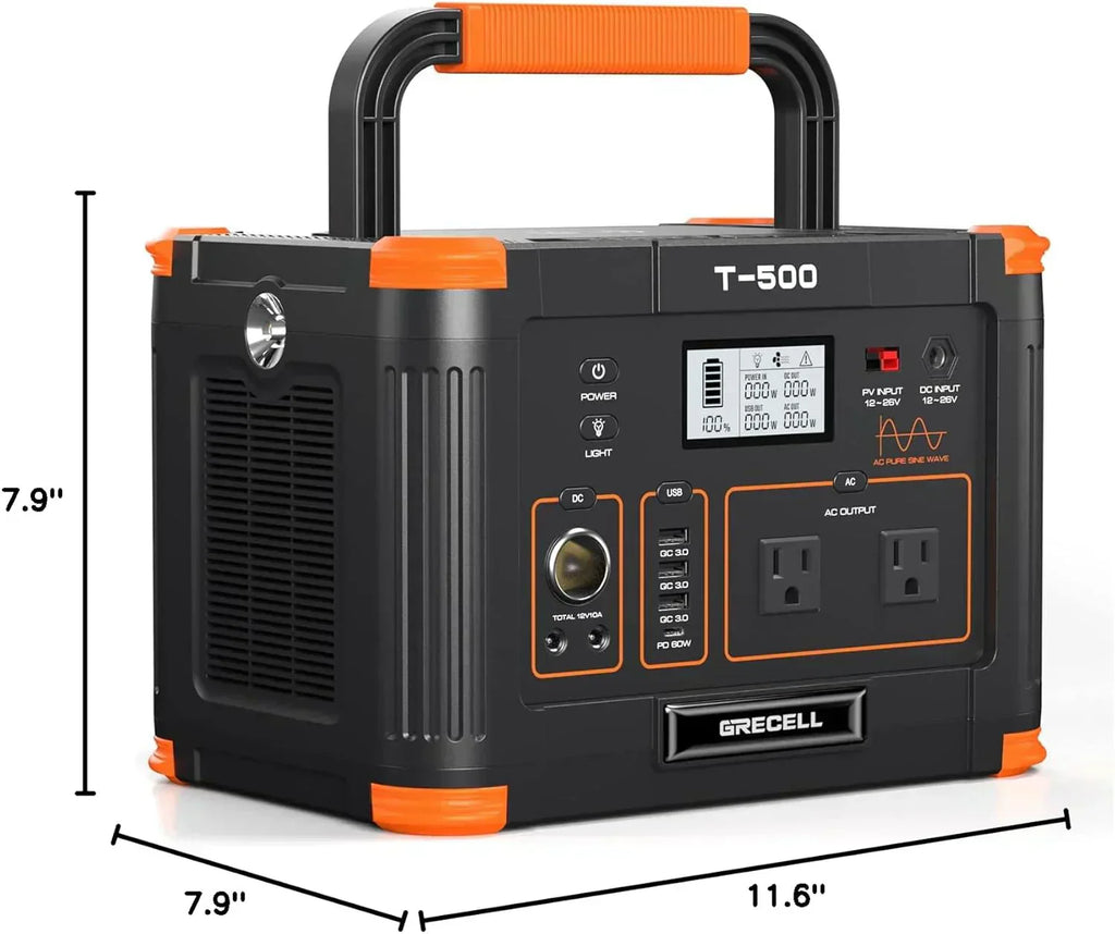 Portable Power Station 300W (Peak 600W) 230.88Wh Solar Generator 60W USB-C PD Output wourant