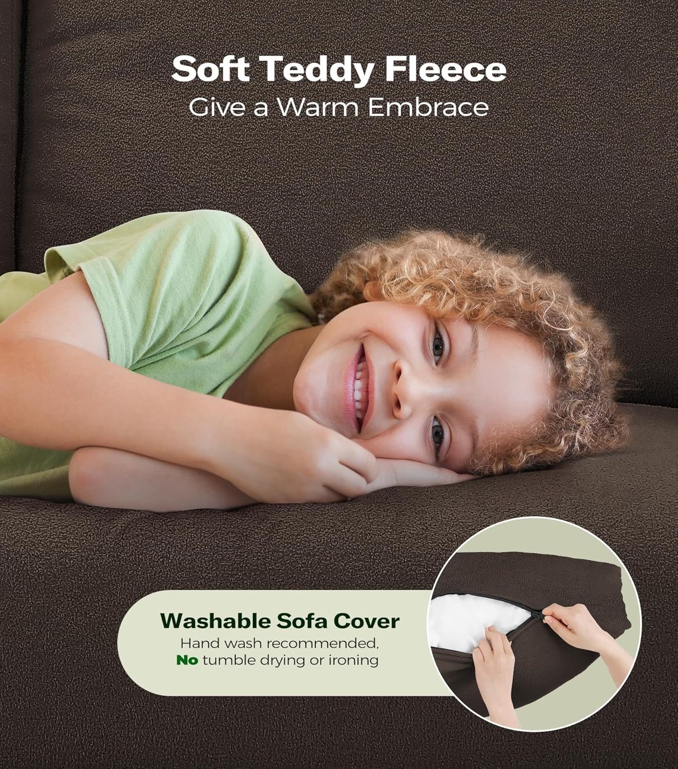 Loveseat Sofa 51" Love Seat Comfy Corduroy Small Loveseat Tool-Free Setup Couch wourant