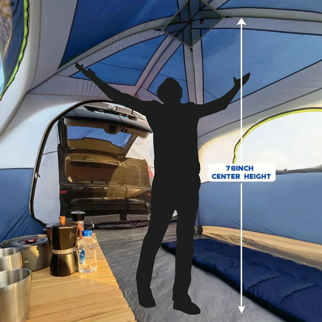 SUV Tent for Camping 6-Person SUV Tailgate Tent - Easy Set Up with Rainfly wourant