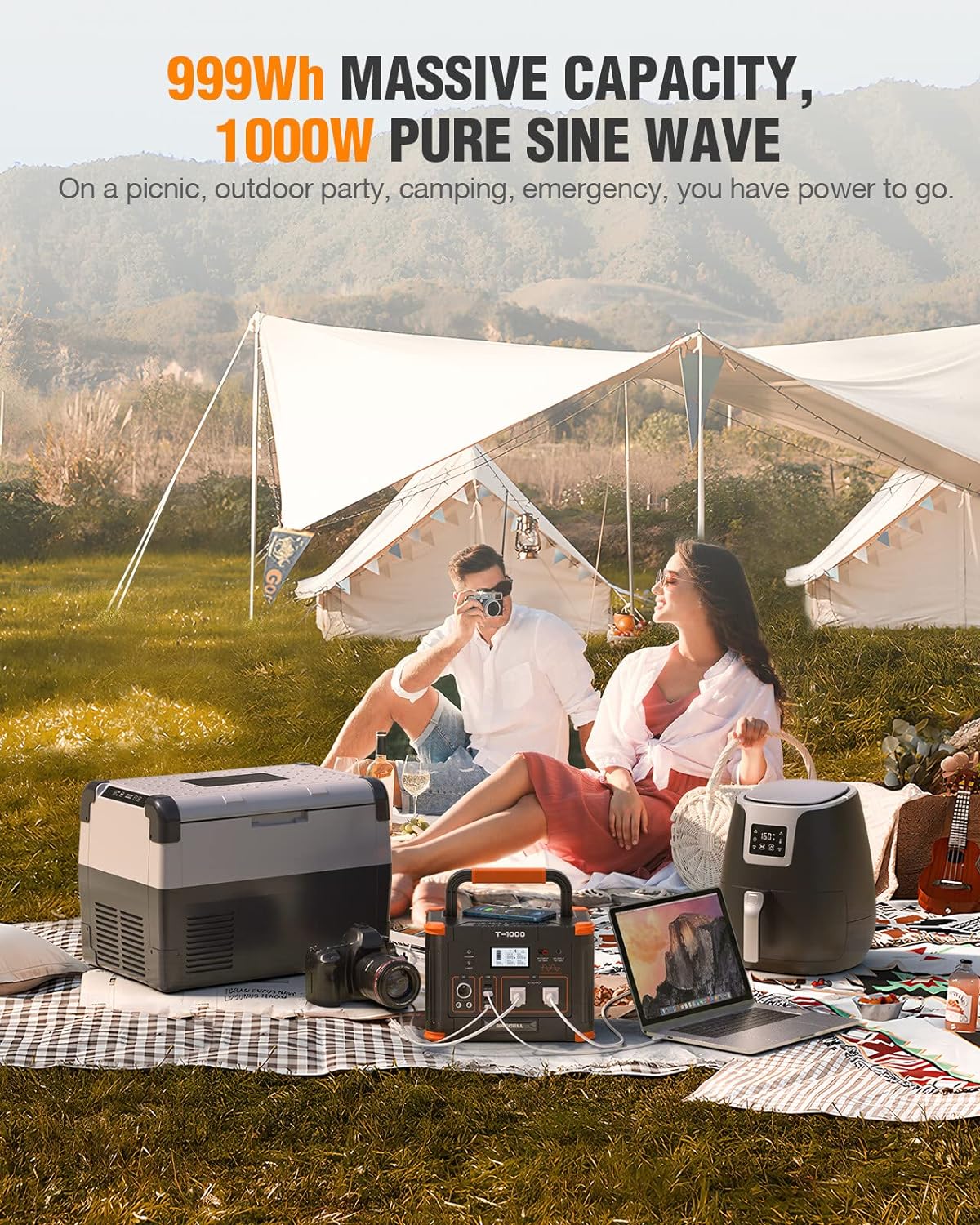Portable Power Station 300W (Peak 600W) 230.88Wh Solar Generator 60W USB-C PD Output wourant