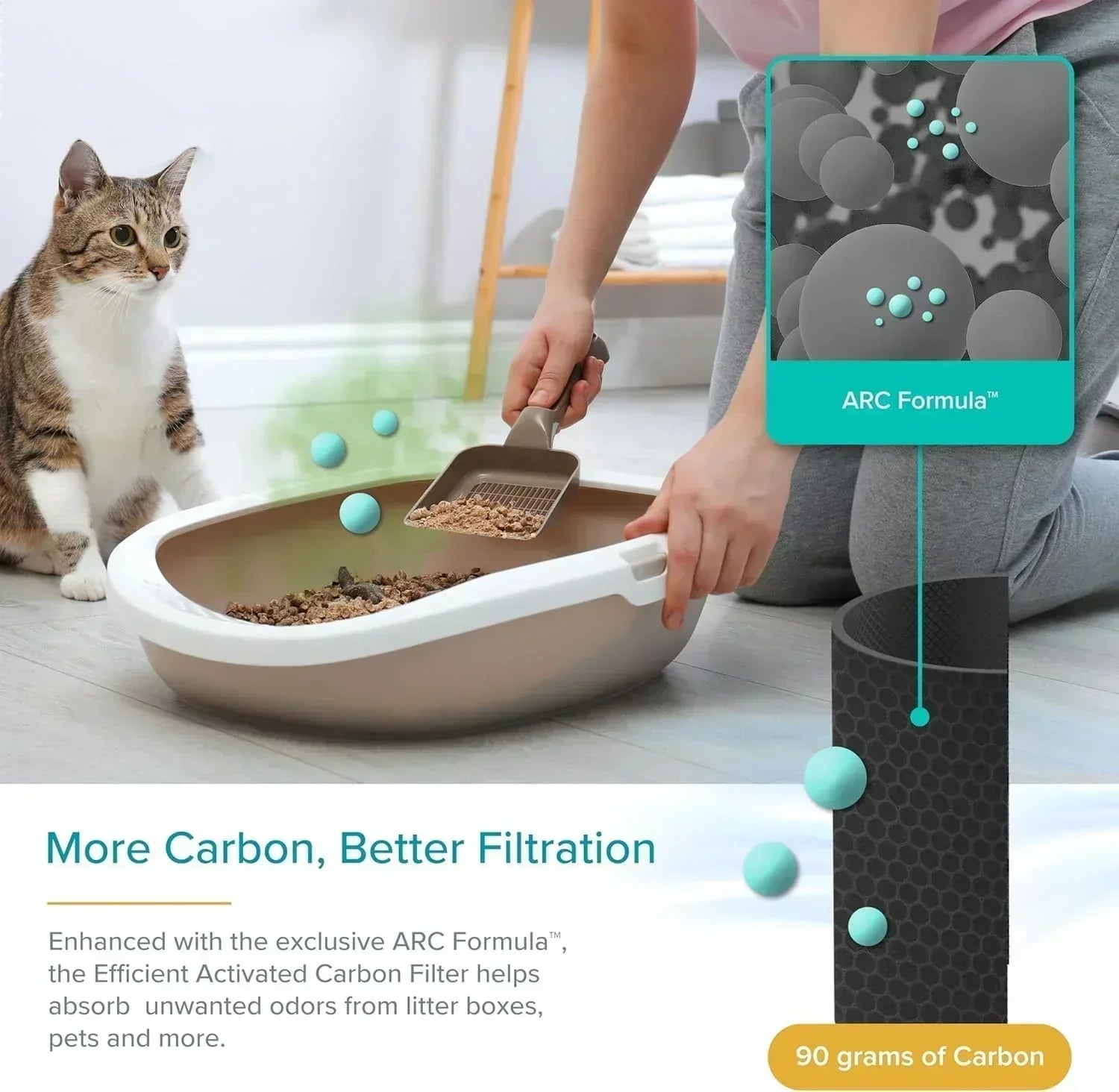 Air Purifier for Bedroom Allergies and Pet Hair 56W High Torque Motor wourant