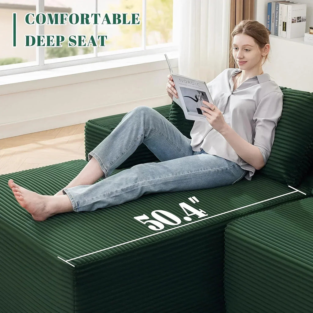 110-inch cloud sofa boneless sofa in the living room modular sofa with deep seats wourant