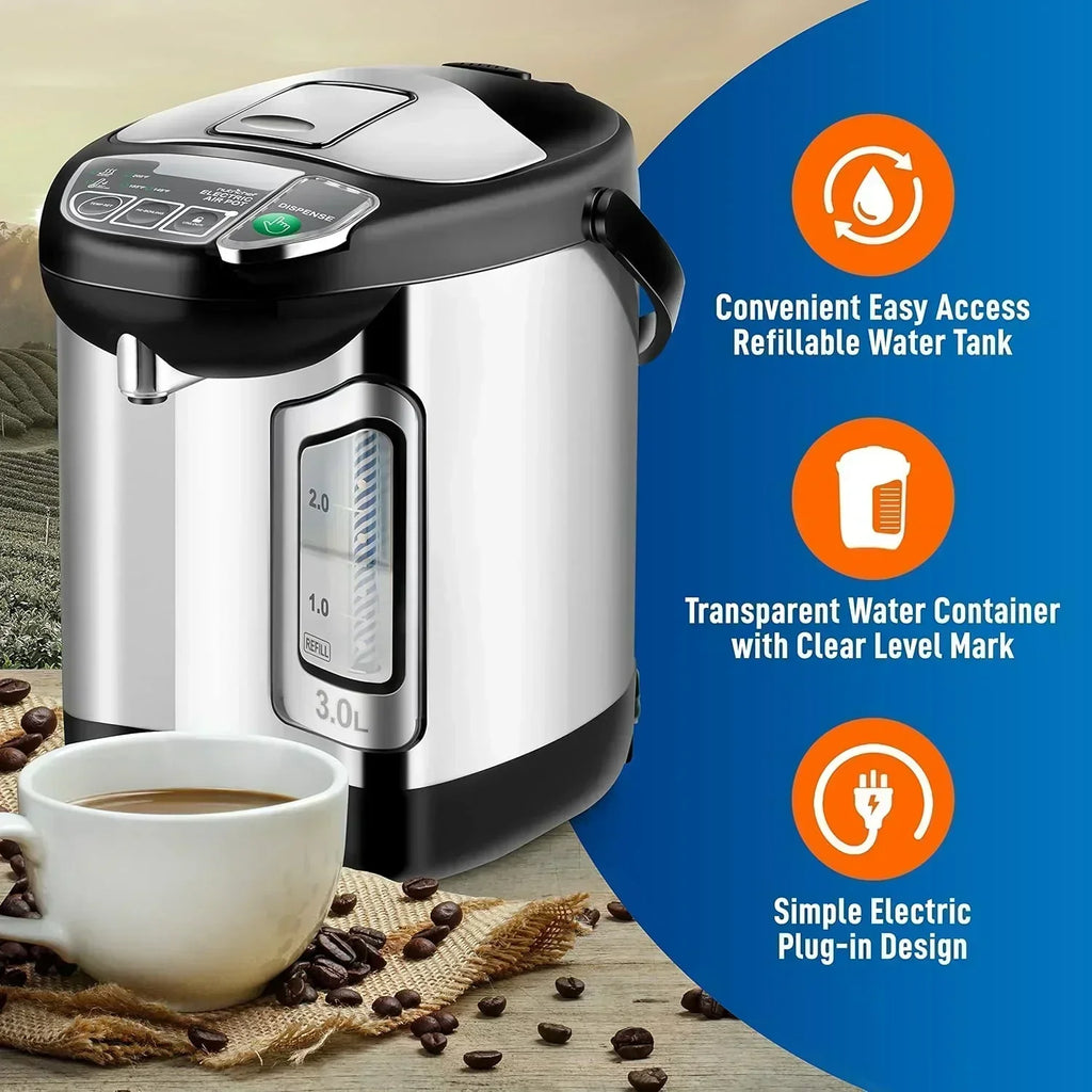 NutriChef Water Heater and Hot Water Dispenser 8L Electric Beverage Dispenser wourant