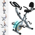 Foldable Exercise Bike Stationary Bikes  5 IN 1 Indoor Workout Cycling Bike Quiet Magnetic Resistance wourant