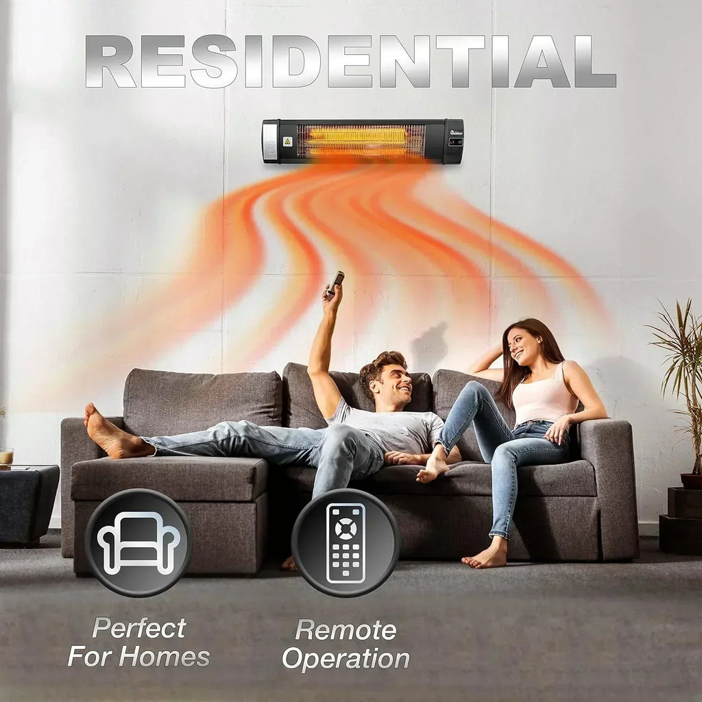 Smart greenhouse heater with built-in temperature control and digital thermostat wourant