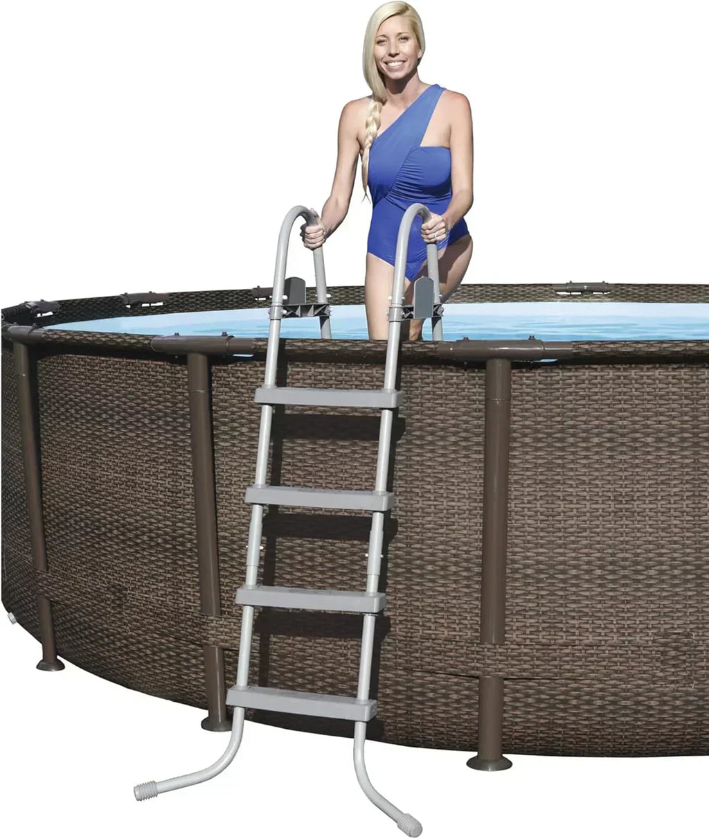 Power Steel Round Above Ground Outdoor Backyard Swimming Pool Set 1,000 GPH Filter Pump wourant