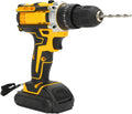 21V Lithium Cordless Drill Driver Kit with Two Batteries and Charger zrendora