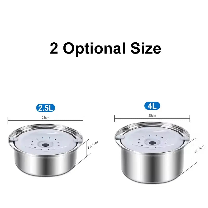 Stainless Steel No Spill Dog Water Bowl with Float Plate for Travel and Car Use wourant