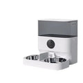 Automatic Pet Feeder with Camera and Double Stainless Steel Bowls Timed WiFi App Control for Two Cats or Dogs wourant